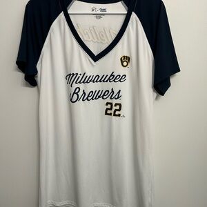 Milwaukee Brewers Christian Yelich v-neck Shirt